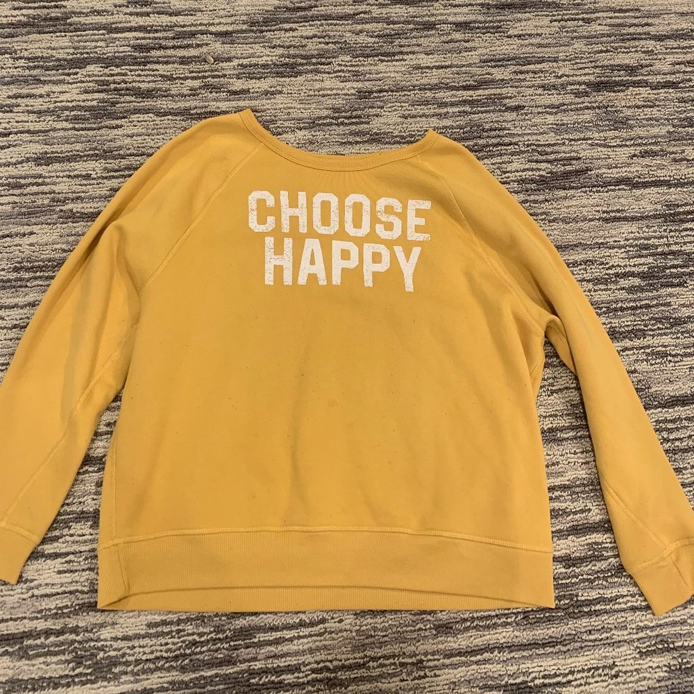 Grayson Threads sweatshirt yellow and white medium